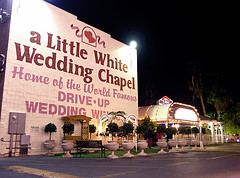image of the little white wedding chapel one of the Cheap, Fun Things to See & Do in Las Vegas