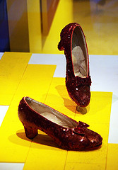 image of dorothy's ruby slippers on display at the smithsonian museums one of the Free Things and Stuff to Do in Washington DC