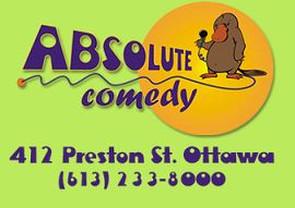 image of absolute comedy niteclub logo one of the cheap things to do in Ottawa