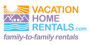 Image of the logo for vacation home rentals another great source for accommodations when you're planning a cheap vacation