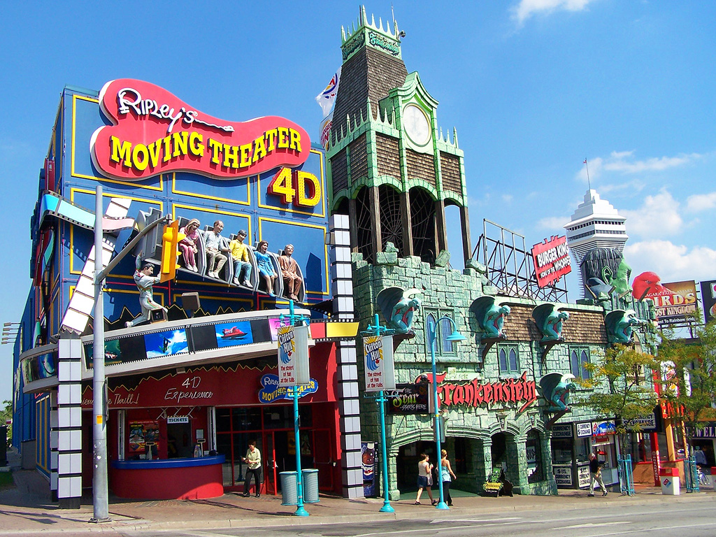 image of Clifton Hill one of the areas where you can use coupons for niagara falls attractions and restaurants
