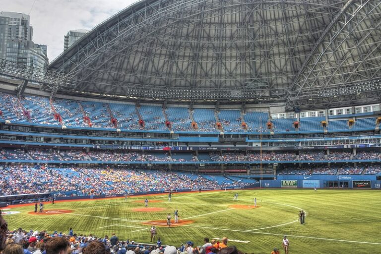 Rogers Centre in Toronto, home of the Toronto Blue Jays baseball club